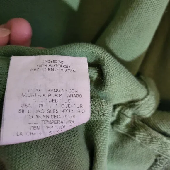Faded Glory Men's Polo Shirt Vintage 90"s Size 2XL Sage Green - Picture 5 of 5
